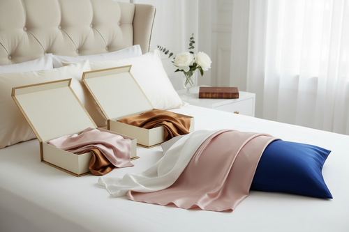 19 Momme luxury silk pillowcases in multiple colors