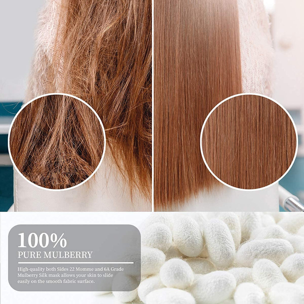 Luxury 19 Momme Mulberry Silk Pillowcase - 100% Pure Silk, Gift Boxed