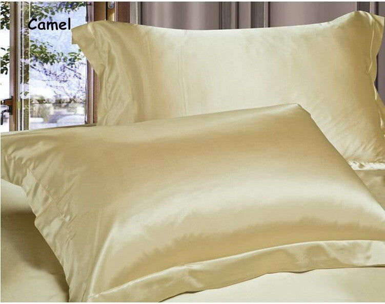 Satin Pillowcases - Choice of Colours - Pair of 2