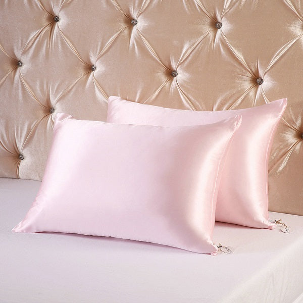 Satin Pillowcases - Choice of Colours - Pair of 2