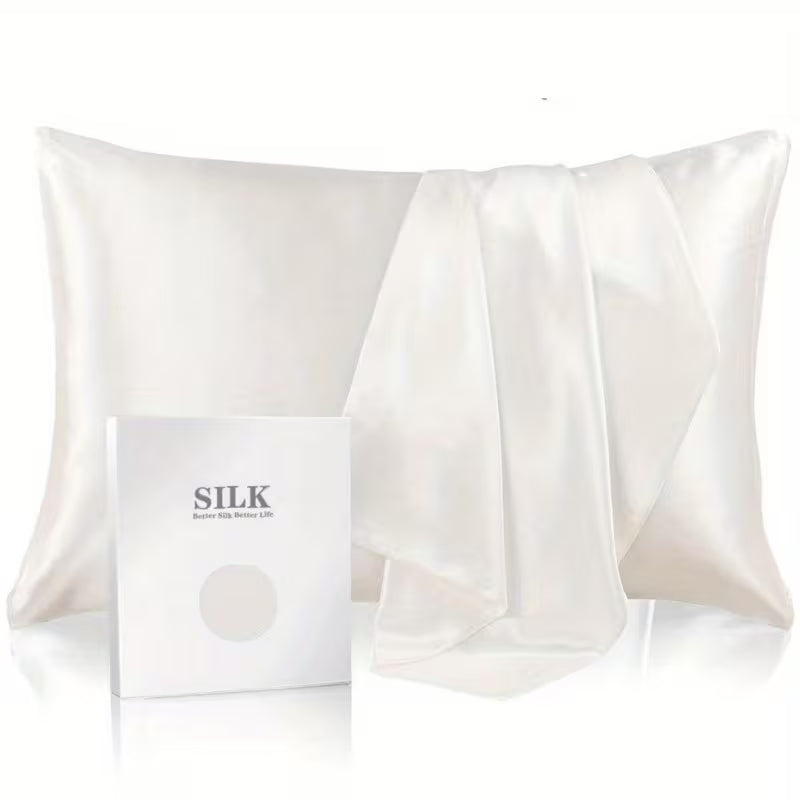 Luxury Silk Pillowcase for Hair & Skin - 19 Momme Pure Mulberry Silk