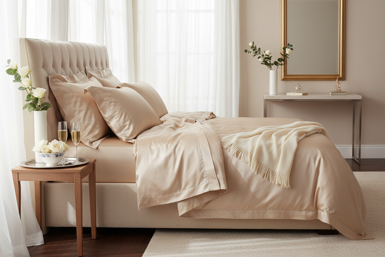 4-Piece Luxury Bedding Set - Choice of Colours