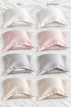 Four silk colours with zip and envelope openings