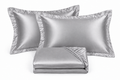 Satin Bedding Gift Set – 2 Pillowcases & Fitted Sheet