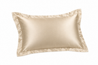 Generated mockup of one champagne satin pillowcase