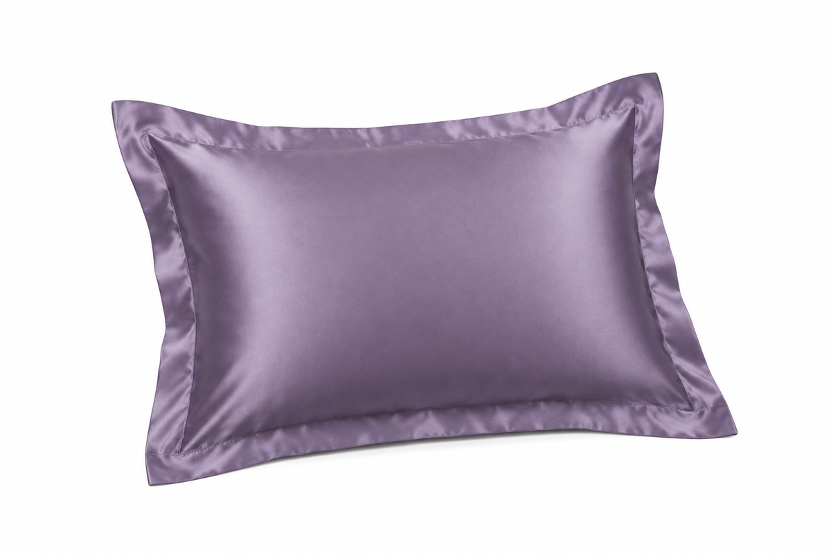 Generated mockup of one purple satin pillowcase