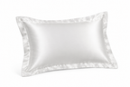 Generated mockup of one white satin pillowcase
