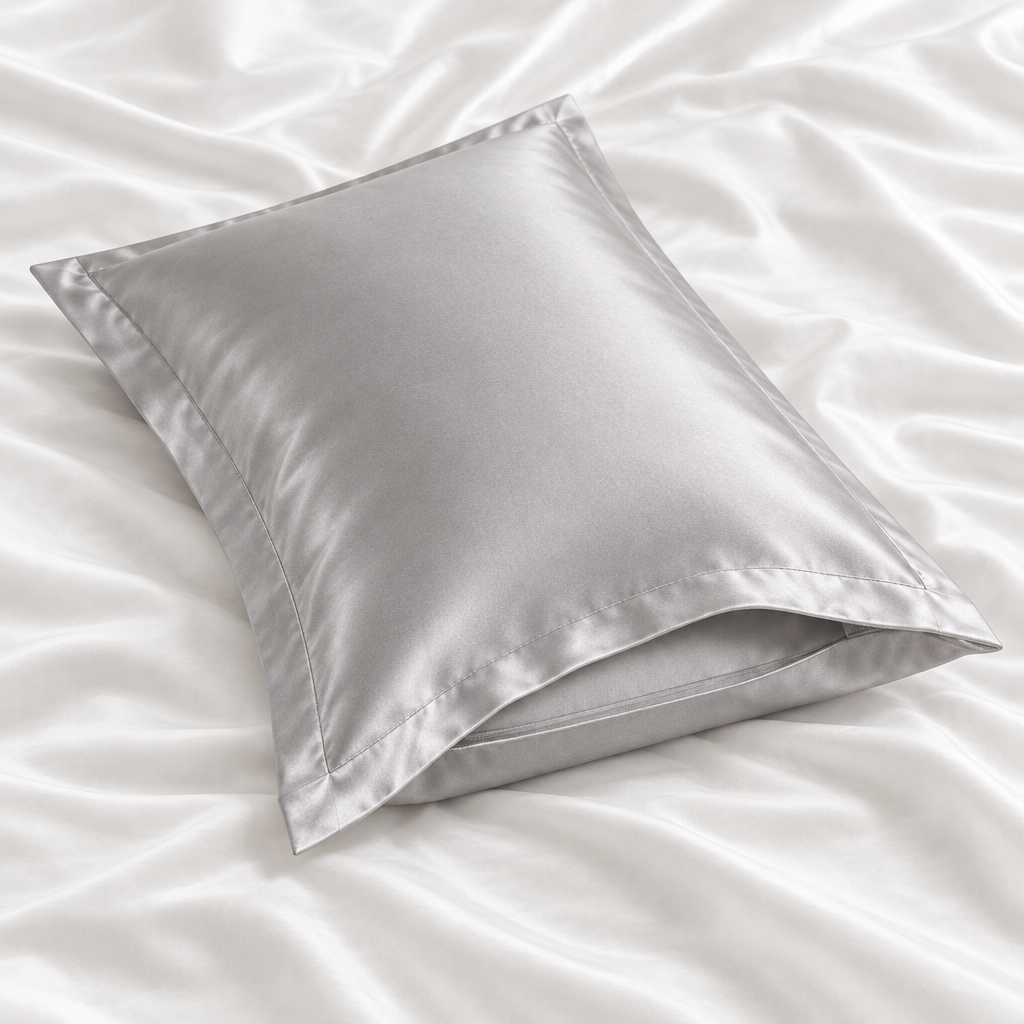 Pure Mulberry Silk Pillowcase – Oxford Style, Grade 6A