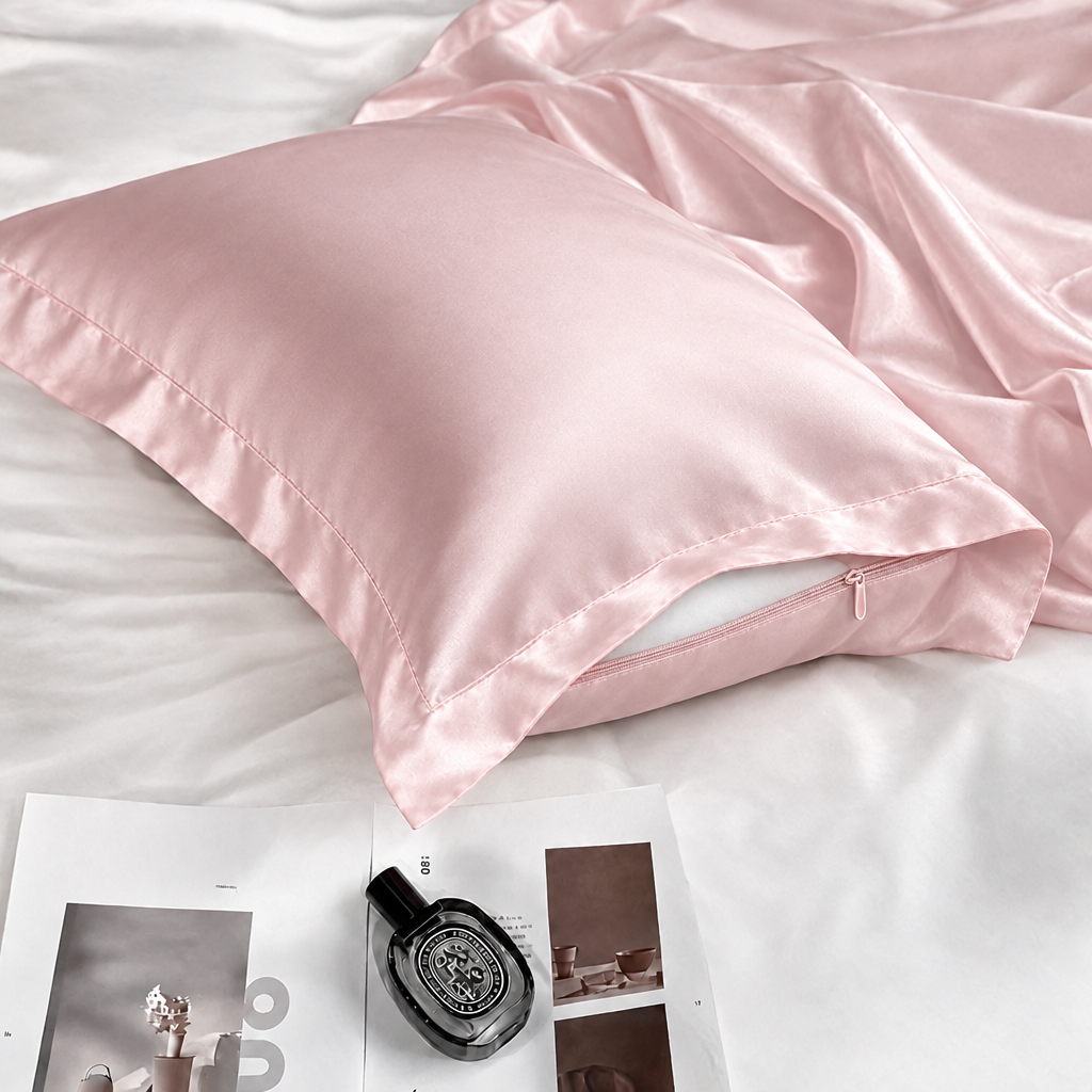 Pure Mulberry Silk Pillowcase – Oxford Style, Grade 6A