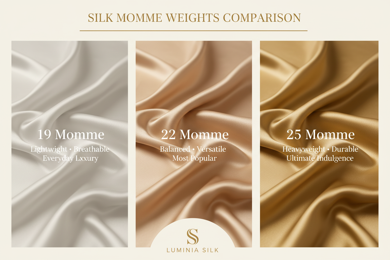 Silk Momme Weight Comparison — Photography Style