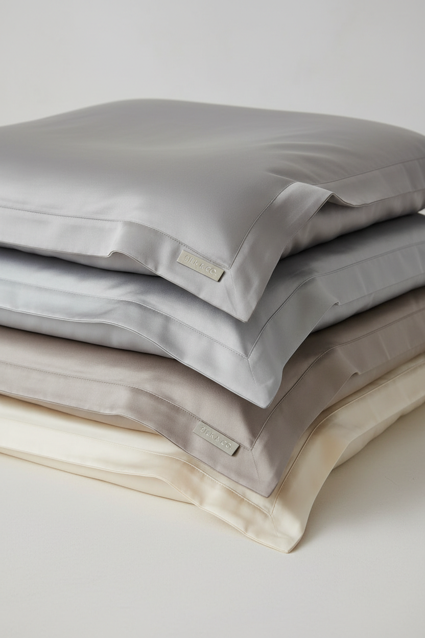 Stacked Oxford pillowcases